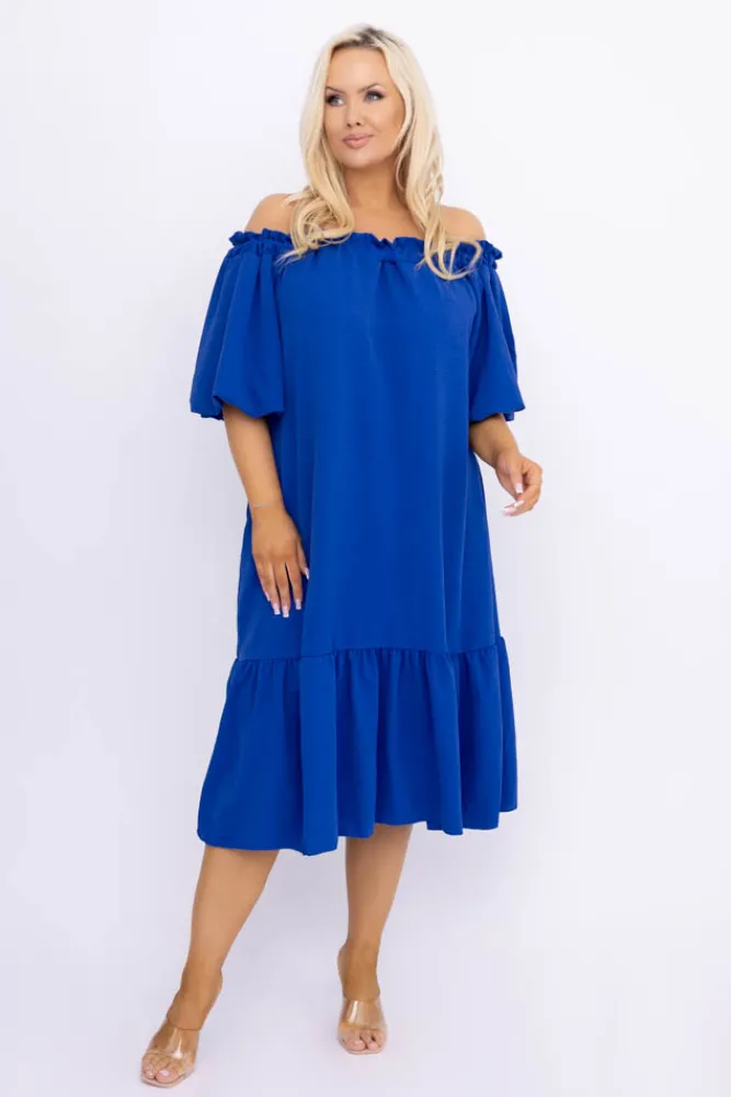 Włoski Chabrowa Sukienka SENEZI