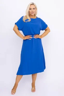 Włoski Chabrowa Sukienka VELICIO