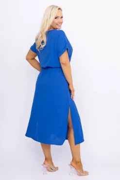 Włoski Chabrowa Sukienka VELICIO