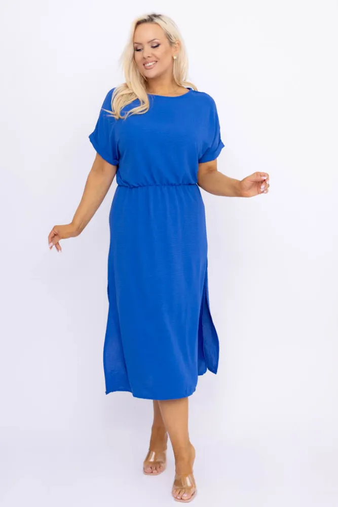 Włoski Chabrowa Sukienka VELICIO