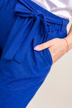 Damskie Polski Chabrowe Spodnie kuloty brokatowe WIGIO