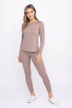 Damskie Polski Ciemno Komplet Sportowy z długim rękawem SPINTI