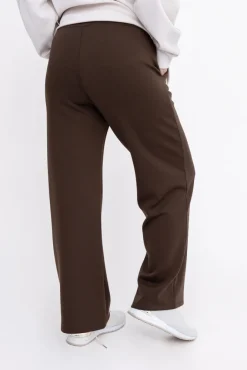 Damskie Włoski Ciemnobrązowe Spodnie WANTERO