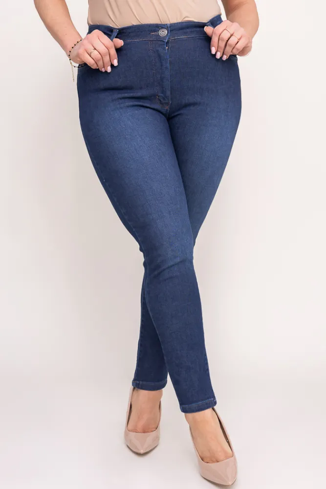 Damskie Ciemnoe Spodnie jeansowe TEMENZI