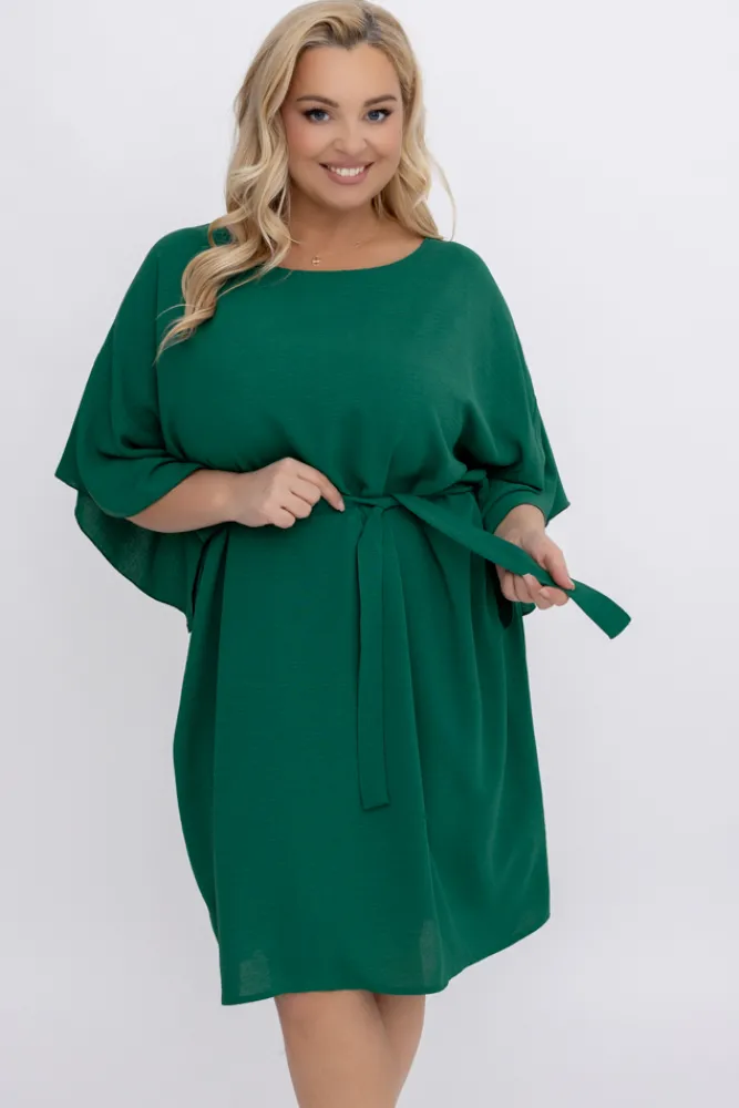 Damskie Polski Ciemnozielona Tunika kimono LUNDIA