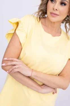 Damskie Polski Cytrynowa Bluzka BELLO