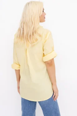 Damskie Włoski Cytrynowa Koszula LOVERI