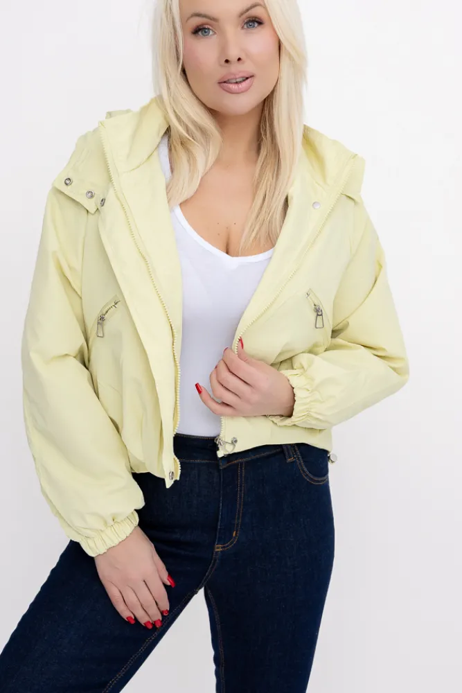 Damskie Cytrynowa Kurtka ASNEL