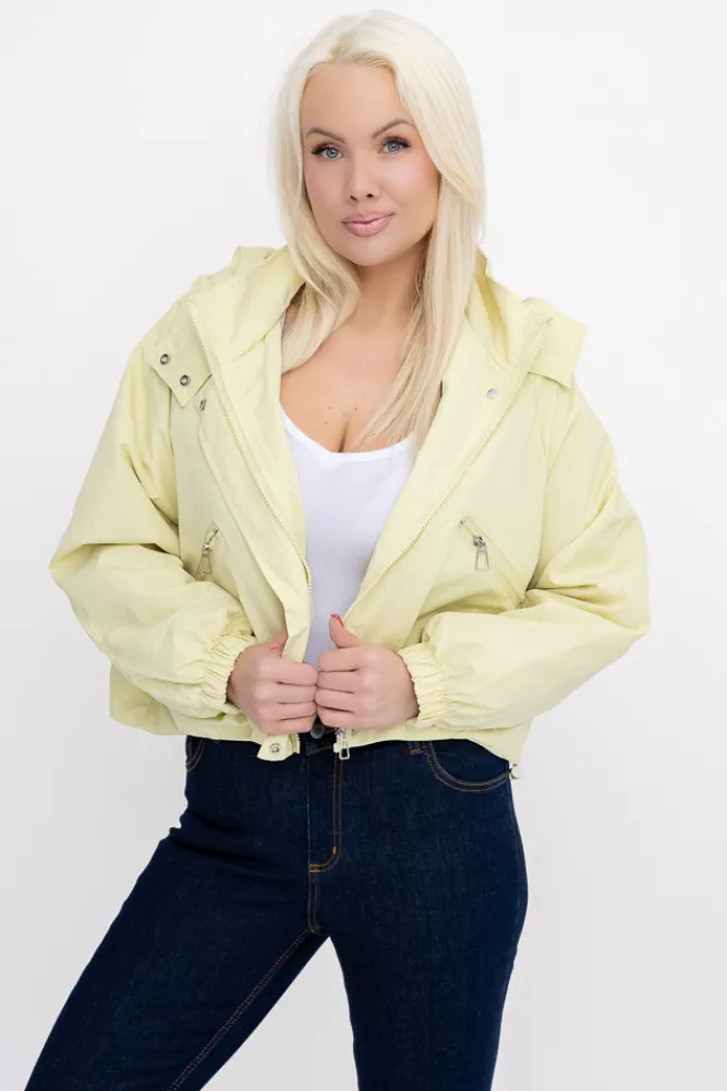 Damskie Cytrynowa Kurtka ASNEL