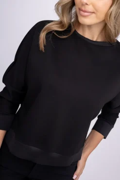 Damskie Włoski Czarna Bluza dresowa FORMI