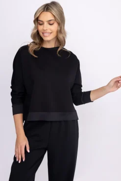 Damskie Włoski Czarna Bluza dresowa FORMI