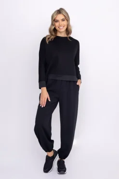 Damskie Włoski Czarna Bluza dresowa FORMI