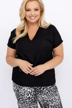 Damskie Polski Czarna Bluzka ARTEZIO