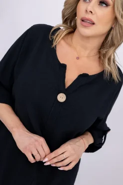 Damskie Włoski Czarna Bluzka EVENTI