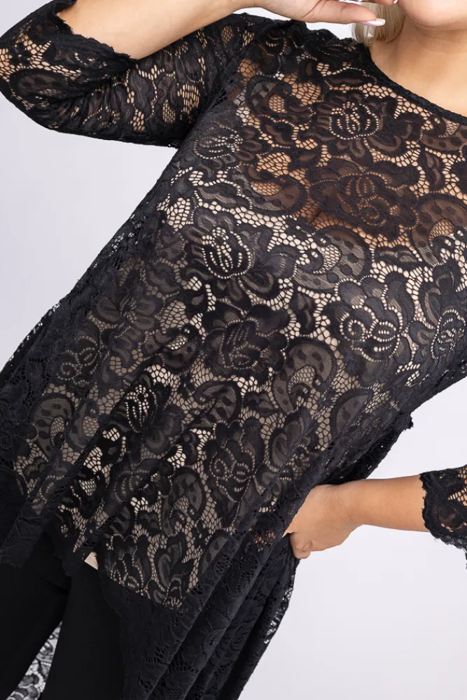 Damskie Polski Czarna Bluzka RIKKA