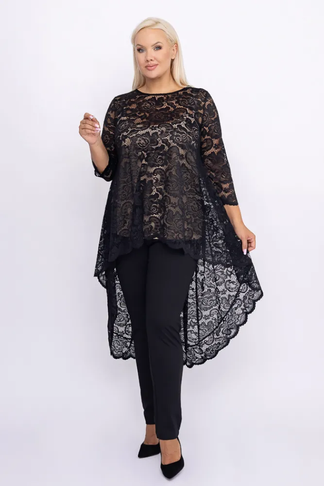 Damskie Polski Czarna Bluzka RIKKA