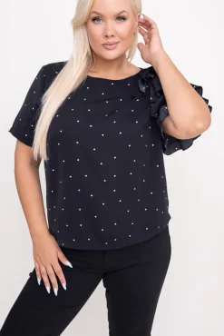 Damskie Polski Czarna Bluzka TORRERI