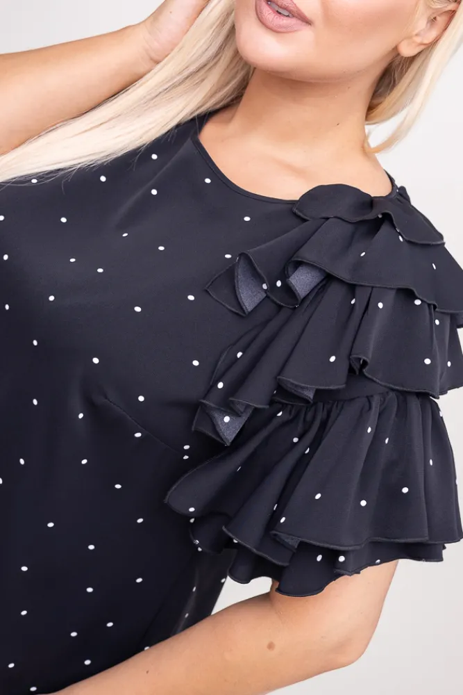 Damskie Polski Czarna Bluzka TORRERI