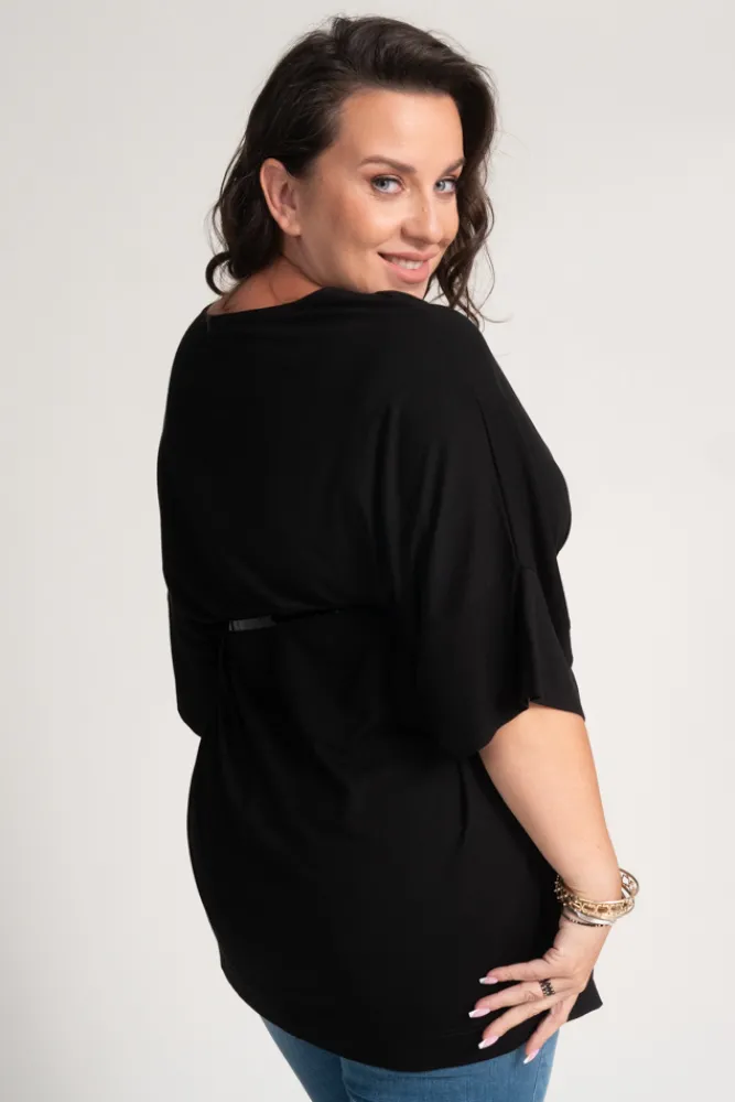 Damskie Polski Czarna Bluzka VERTI