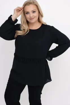 Damskie Włoski Czarna Bluzka ZARMI