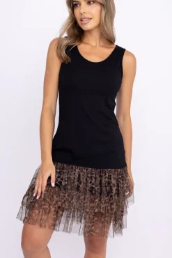 Damskie Polski Czarna Halka AKLAH Wzór 4