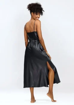 Polski Czarna Halka satynowa IFE