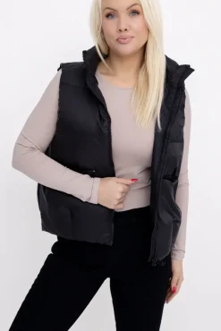 Damskie Czarna Kamizelka ocieplana ETAVI