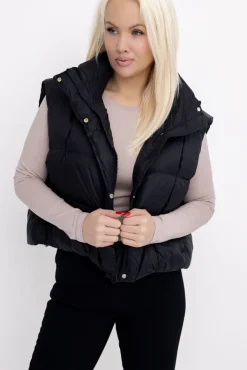Damskie Czarna Kamizelka ocieplana REITEN