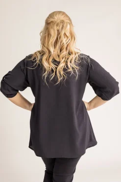 Damskie Polski Czarna Koszula TIARO