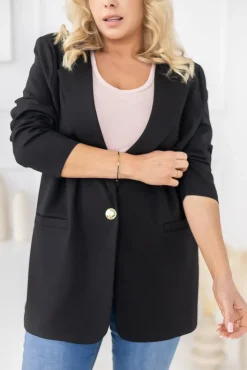 Damskie Polski Czarna Marynarka PUNTURI