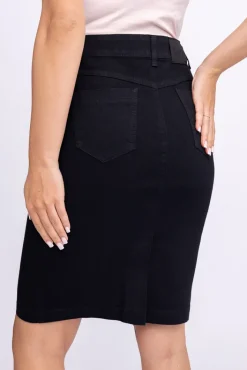 Polski Czarna Spódnica jeansowa NOIZI