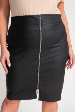 Polski Czarna Spódnica skórzana CETIO Wzór 2