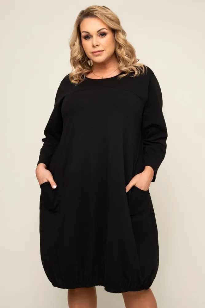 Polski Czarna Sukienka BALIN