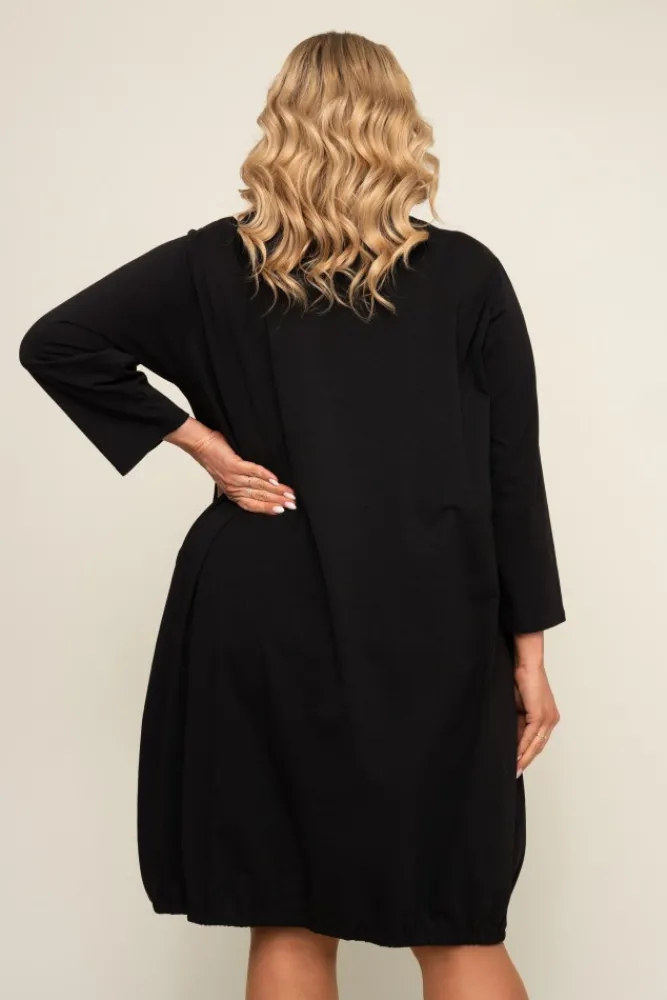 Polski Czarna Sukienka BALIN