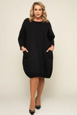 Polski Czarna Sukienka BALIN