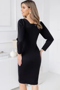 Polski Czarna Sukienka DOLEMA
