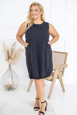 Polski Czarna Sukienka ERVI