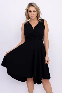 Włoski Czarna Sukienka FORMINA