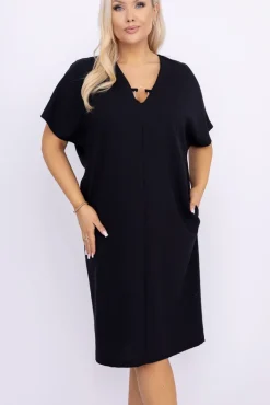 Polski Czarna Sukienka INSTEVI
