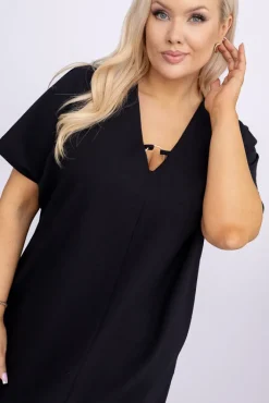 Polski Czarna Sukienka INSTEVI