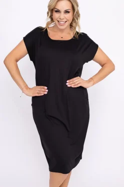 Polski Czarna Sukienka KAYANO