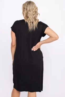 Polski Czarna Sukienka KAYANO