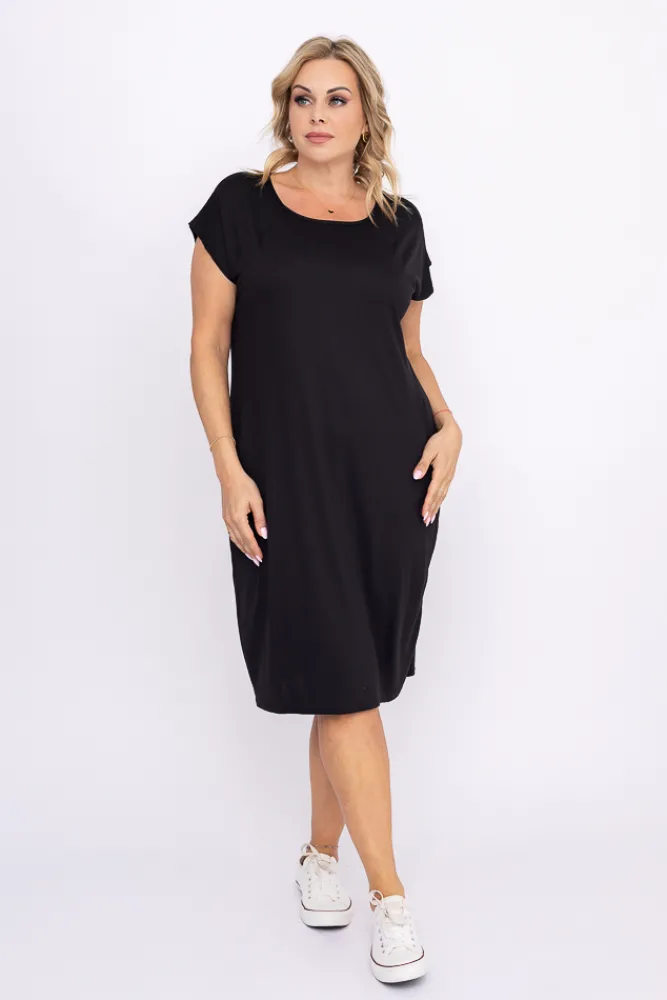 Polski Czarna Sukienka KAYANO