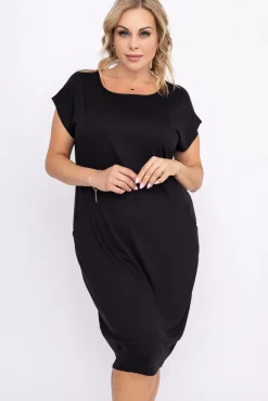 Polski Czarna Sukienka KAYANO