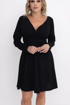 Włoski Czarna Sukienka KIARA