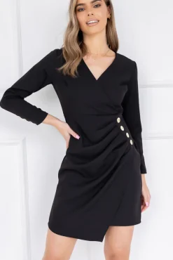 Polski Czarna Sukienka KLARIN