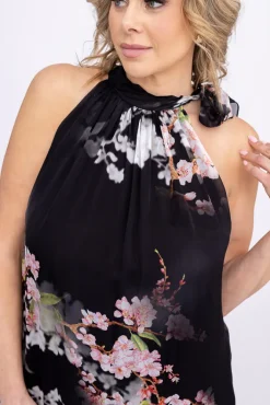 Włoski Czarna Sukienka LOPEZA