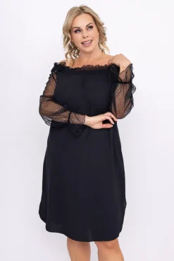 Polski Czarna Sukienka MADAME Wzór 2