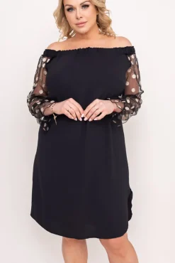 Polski Czarna Sukienka MADAME Wzór 1