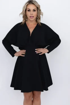 Włoski Czarna Sukienka MAURI